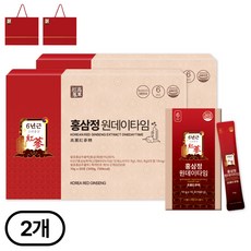 [1+1특가] 홍삼정 6년근 프리미엄 홍삼 스틱 + 쇼핑백 포함, 2개, 300ml