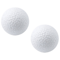 DING DONG PET 犬用水磨石造型玩具球 S號, 白色的, 2個