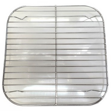 에어프라이용 스텐 거름망 사각(대) 6449/ 스텐레스 업소용, 1개