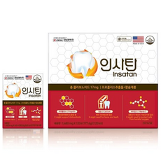 인사탄 120정(4개월)/ 프로폴리스 치아 칼슘 비타민D 망간 아연 셀레늄 항산화 칼슘 뼈, 1박스, 120회분