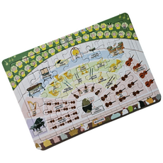 오케스트라 악기 배치 퍼즐 음악학원 피아노학원 35피스 어린이날 선물, 1개