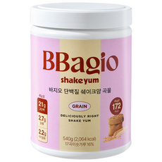 바지오 단백질 쉐이크얌 대용량 곡물, 1개, 540g