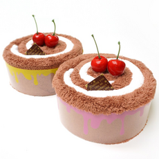 아젤리아 초코크림 케익타올 / 극세사 수건 타올, 투명케이스, 1개