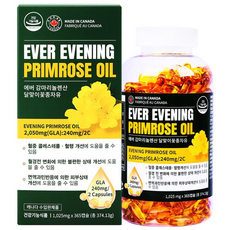 [캐나다직수입] 에버감마리놀렌산 달맞이꽃종자유(1 025mg x 365캡슐), 365정, 1개