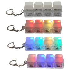 두두타운 4구 LED 키캡 키링, 1개, 화이트