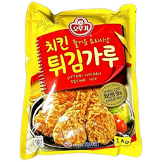 오뚜기 치킨튀김가루 치킨파우더 대용량 업소용, 1kg, 1개