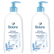 Biolane 法貝兒 2 合 1 身體及頭髮清潔劑, 350ml, 2個