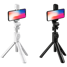 루비노 미니 블루투스 셀카봉 삼각대 NEW PRO 3.0, 1개, 크림 화이트, XT-09