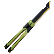 어크로스더씨 RGX발리송 게임스킨 버터플라이나이프 나비칼, 그린, 1개