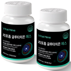 리포좀 글루타치온 100% 리포조말 인지질 코팅 분말 항산화 콜라겐 피부 주름 저속노화 레티놀 비타민 식약청 HACCP인증, 2세트, 120회분