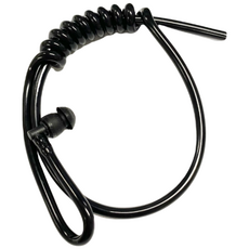 블랙튜브 국산 / 무전기 경호용 이어마이크 리필튜브 고무호스 돼지꼬리 블랙 이어튜브