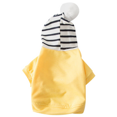 DING DONG PET 狗狗尖頂連帽衫, 黃色