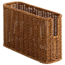 하우스레시피 PP 라탄 팬트리 바스켓, 브라운, 1개