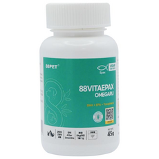 88펫 비타에팍스 맛있게 뿌려먹는 오메가3 강아지 고양이 피부 피모 눈 심장 관절 혈관, 1개, 45회분