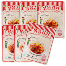 일미 매콤달콤 맛있게 볶음김치100g -국내산 배추 직접만들어서 볶아요! 아이스박스출고 13시마감, 100g, 6개