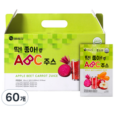 미쁨생활건강 딱좋아 abc 주스, 100ml, 60개