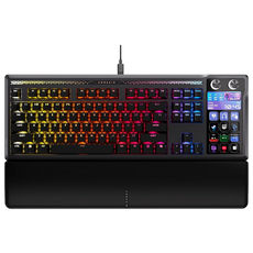 Corsair 海盜船 GALLEON 100 機械鍵盤 紫軸 SD多媒體控制 5吋LCD 有線鍵盤 電競鍵盤 遊戲鍵盤, 黑色, 中文, 主商品