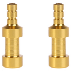 원폴뎀 자전거 프레스타 어댑터, 2개, 골드