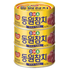 동원참치 DHA 통조림, 100g, 3개