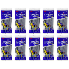 쓰리엠 200 터치 슈퍼그립 양손착용 세트, 그레이, 10세트