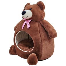 Petca 貓咪小熊躲藏屋, 棕色, 1個