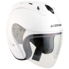 KOMO 코모 668 오픈페이스 오토바이 헬멧, WHITE