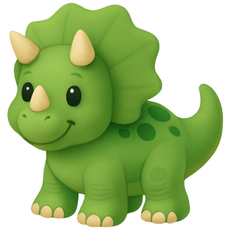 아기공룡외 동물캐릭터DIY열전사지 낱장 5cm 티셔츠에코백용, 1개, 트리케