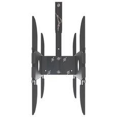 이지마운트 듀얼 2대 양방향 TV 천장형 브라켓 거치대 대형 EZ CB600B-L120-200, 1개