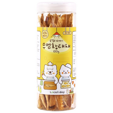 로컬리데이 강아지 고양이 황태채 무염 용대리 국내생산 동결건조 간식, 1개, 100g, 무염황태채