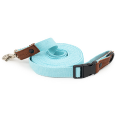 니즈더펫 강아지 순면 버클 리드줄, 스카이블루, 1개