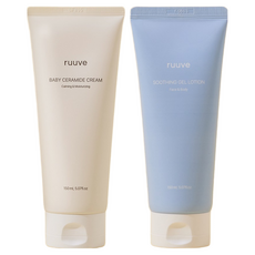 러베 유기농 수딩 젤 로션 150ml + 세라마이드 고보습 크림 150ml, 1세트