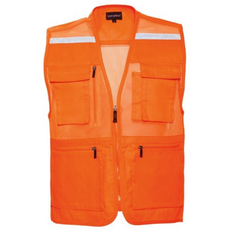 어벤툴즈 대영 2004A (메쉬형 조끼) 망사조끼 안전조끼 작업복 산업용작업복, 1개, 2004AFO(형광주황)