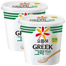 빙그레 요플레 그릭요거트 무가당 플레인, 2개, 900g