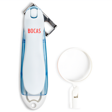 보카스 파일 삽입형 회전 확대경 손톱깎이, 블루, 1개
