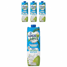 코코러브 태국 100% 코코넛 워터(고칼륨 고마그네슘), 4개, 1L