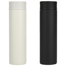 포피스 슬림 텀블러 500ml 블랙 스텐 보온 보냉, 1개