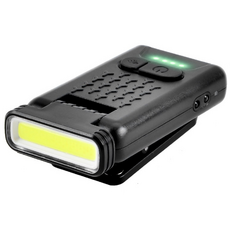 나이트큐브 헤드온 CR 캡라이트 충전식 LED 낚시헤드랜턴 적색 메모리 기능, 1개, 블랙