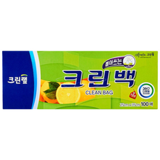 크린랩 뽑아쓰는 크린백 25cm x 35cm, 중(M), 100개입, 1개