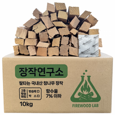 장작연구소 프리미엄 국산 참나무 장작 3차건조 5kg, 1개