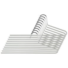 오리지니크 강력 미끄럼 방지 논슬립 옷걸이 34cm 바지걸이 C타입 10개, 라이트그레이, 1세트