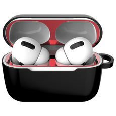 로랜택 에어팟 철가루 방지 부착 스티커 2매입, 에어팟 프로3세대, 레드, 1세트