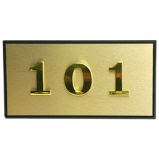 아이젠테크 메탈 현관문 도어사인 호수판 아파트 현관 호실판, 골드