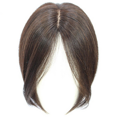 頭頂局部假髮 20cm 2 HB_03_04, 棕色的, 1個