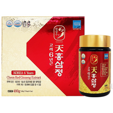 정품 고려 6년근 천홍삼정 홍삼농축액 선물세트, 4개, 240g