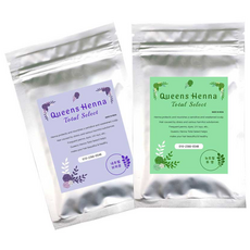 1+1 퀸즈 토탈셀렉트 100g 천연헤나염색 부터 빠른새치염색, 내추럴브라운+뉴트럴투명(천연)