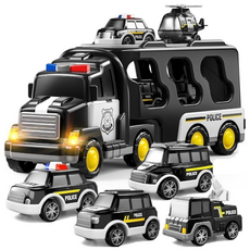 키즈원토이 자동차 장난감 소방차 경찰차 트럭 미니카, 경찰차 블랙, 1개