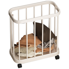 이동식 대용량 빨래 바구니, 흰색