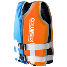 콜럼버스 수량 5000장 KC인증 S M L XL 세이프 패밀리 구명조끼 라이프자켓, S2_형광(35~45kg)