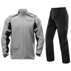 NJBmoto 오토바이우비 방수자켓 바이크 비옷 라이딩 레인코트 바이크 배달 라이더, XXL, 그레이