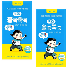 키즈 홀쭉쭉쭉 가벼운 자신감 특허 유산균, 2개, 30정